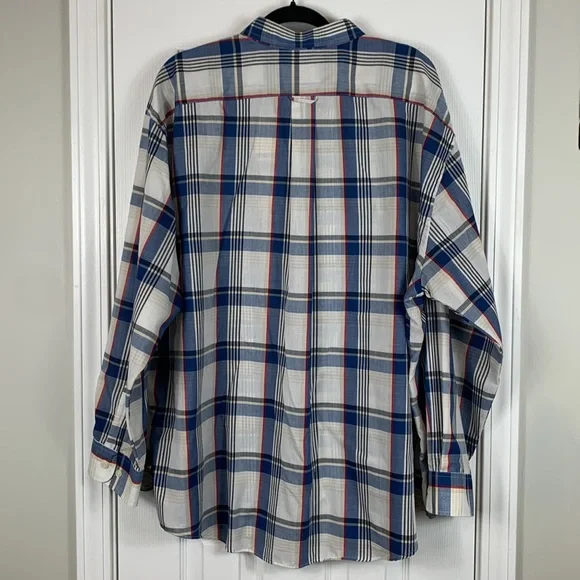 Town Craft wrinkle free mens button down shirt size XXL. Multi colored plaid - Picture 6 of 6
